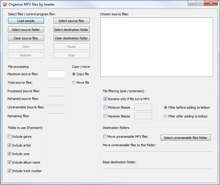 Organizing R3D files by header