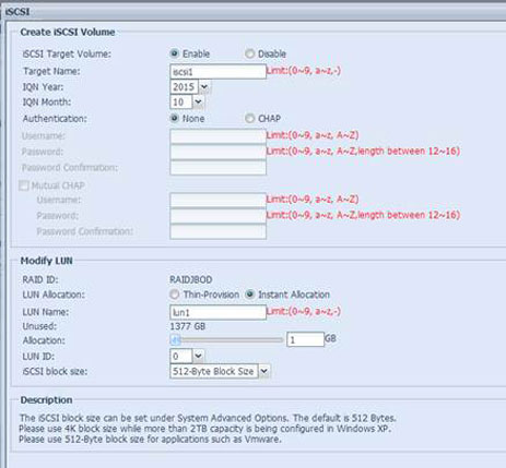 Volumes Creation