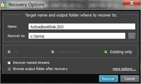 file recovery